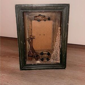 Nautical-Themed Green Photo Frame